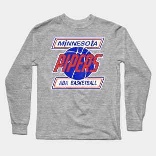 Defunct Minnesota Pipers Basketball Team Long Sleeve T-Shirt